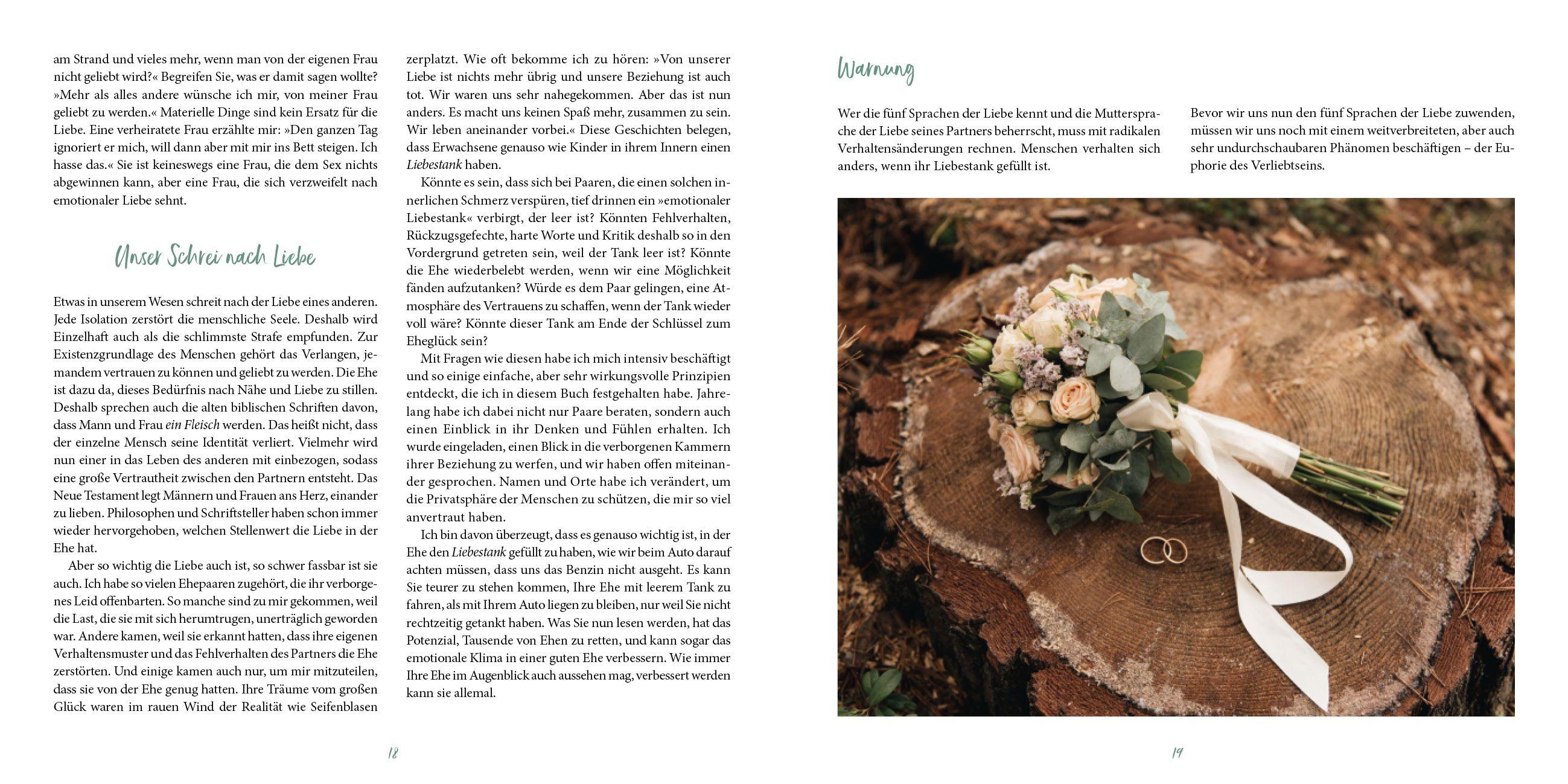 Beispielinhalt (Bild) Die fünf Sprachen der Liebe