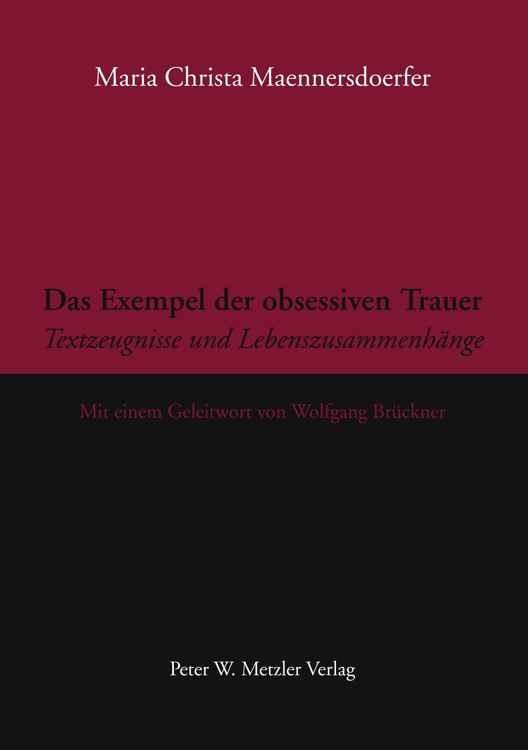 Vorderes Coverbild Das Exempel der obsessiven Trauer