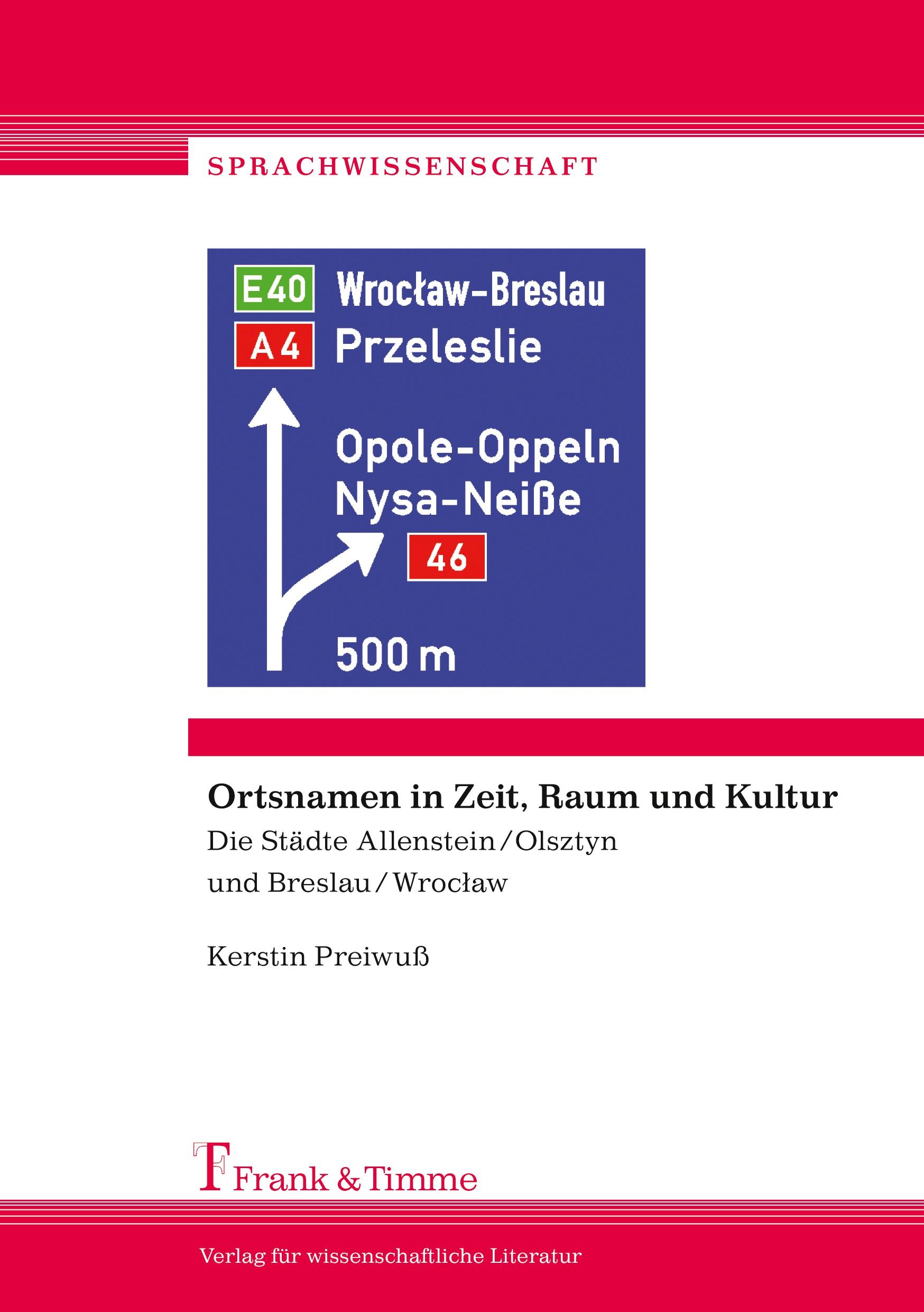 Vorderes Coverbild Ortsnamen in Zeit, Raum und Kultur