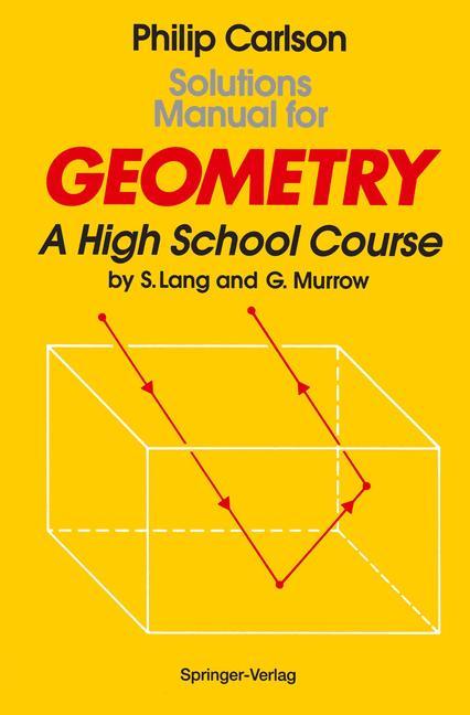 Vorderes Coverbild Solutions Manual for Geometry
