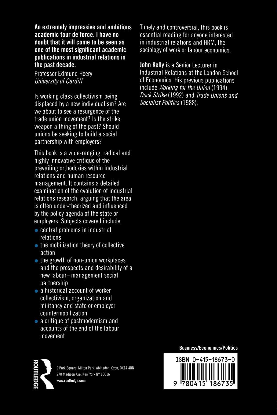 Rückseitencover Rethinking Industrial Relations