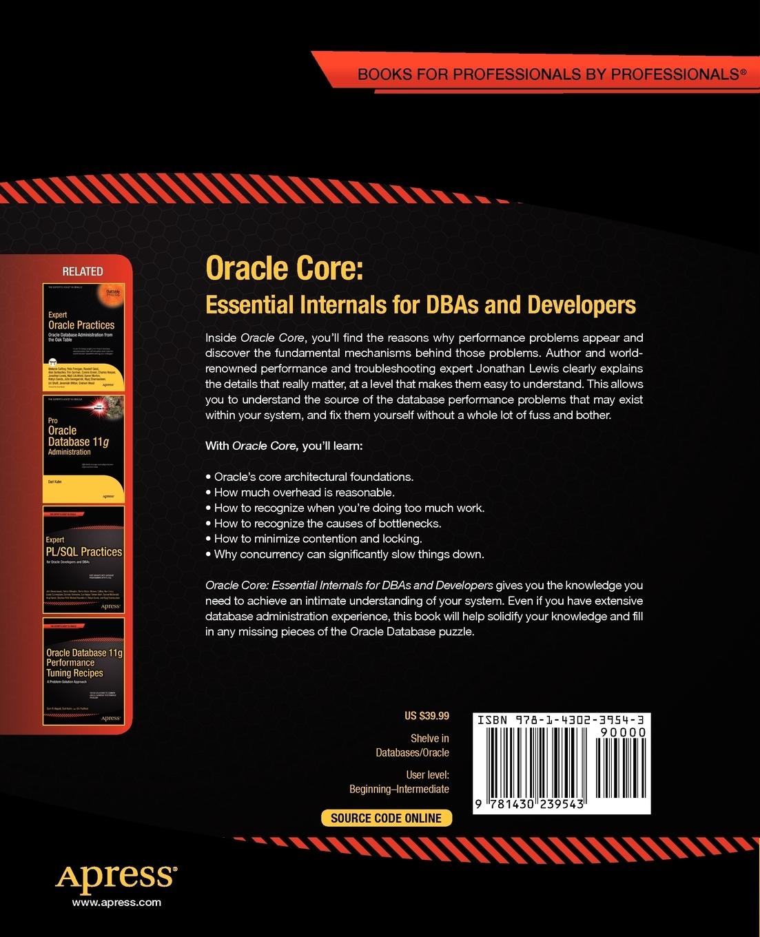 Rückseitencover Oracle Core: Essential Internals for Dbas and Developers