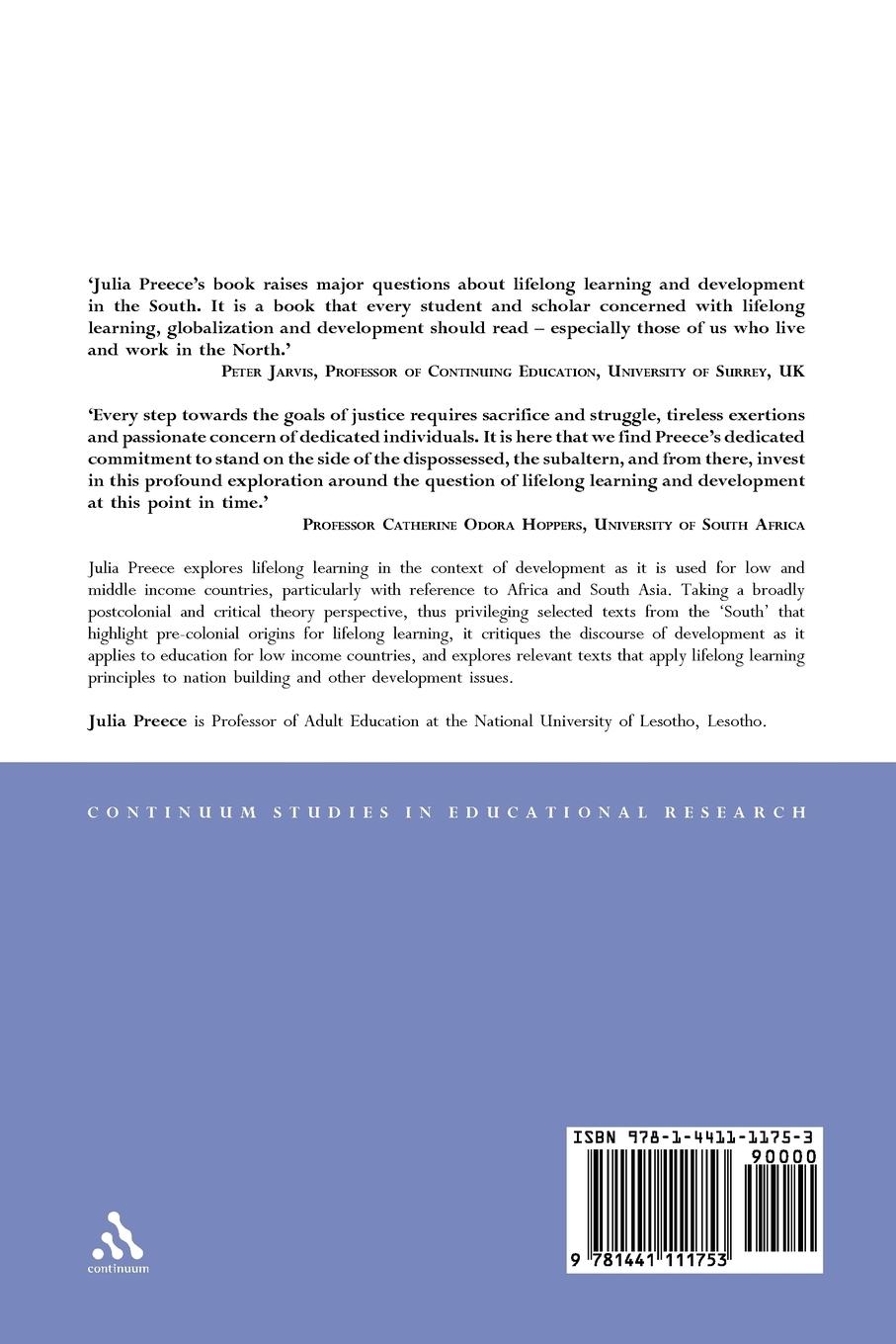 Rückseitencover Lifelong Learning and Development