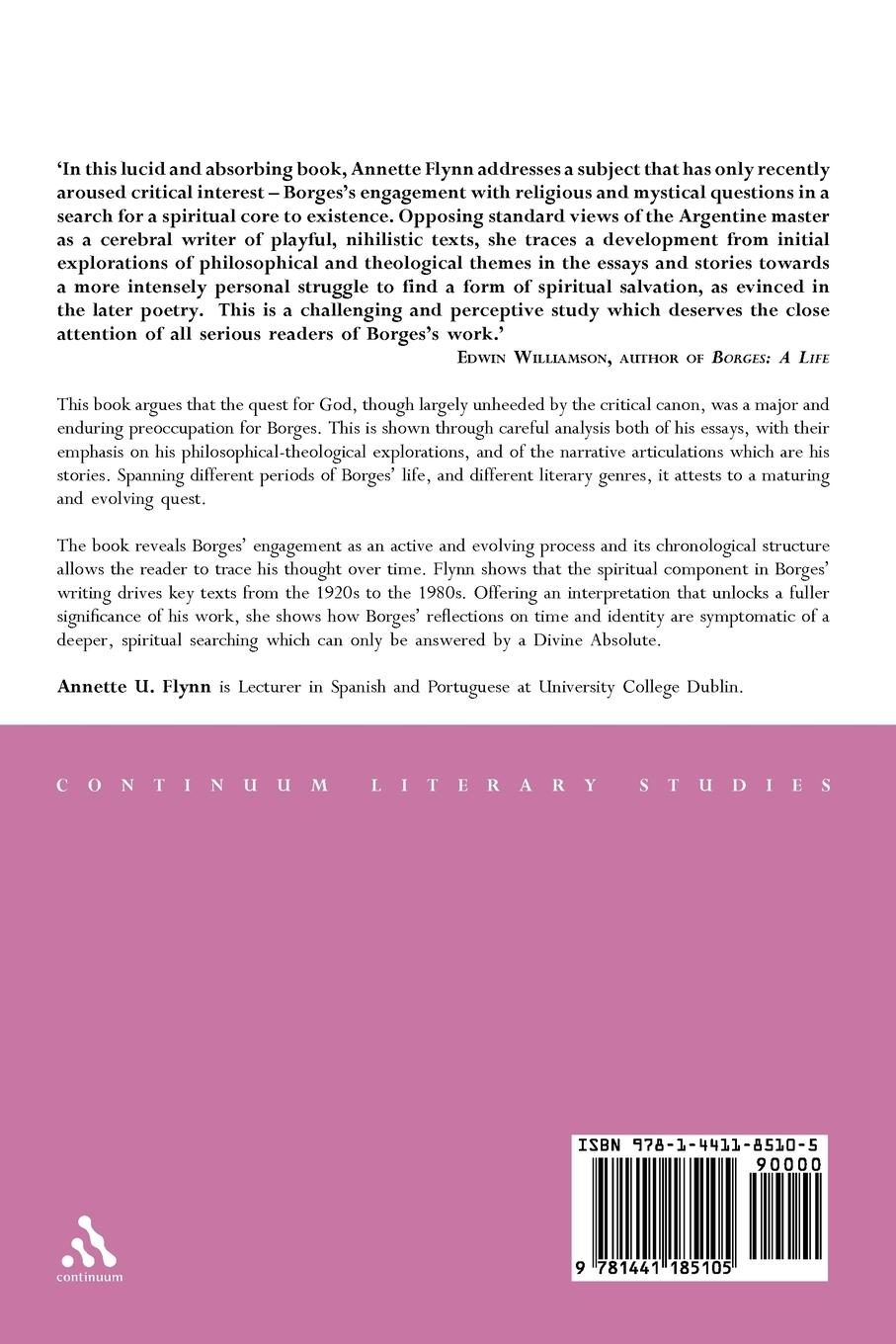 Rückseitencover The Quest for God in the Work of Borges