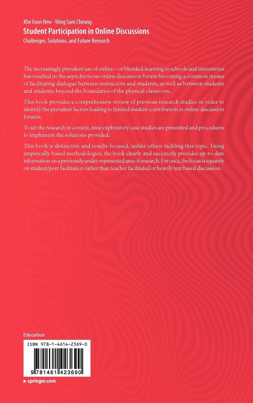 Rückseitencover Student Participation in Online Discussions