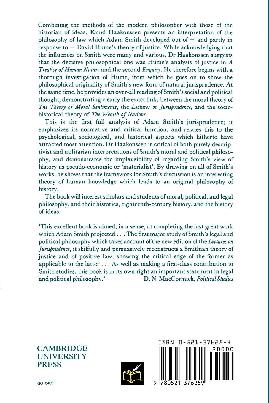 Rückseitencover The Science of a Legislator