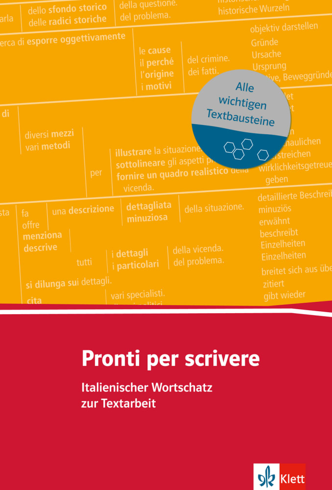 Vorderes Coverbild Pronti per scrivere (A2-B2)