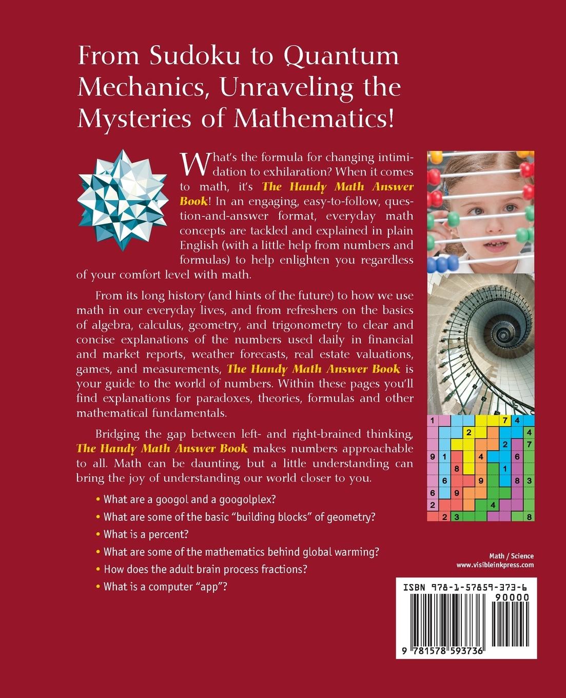 Rückseitencover The Handy Math Answer Book