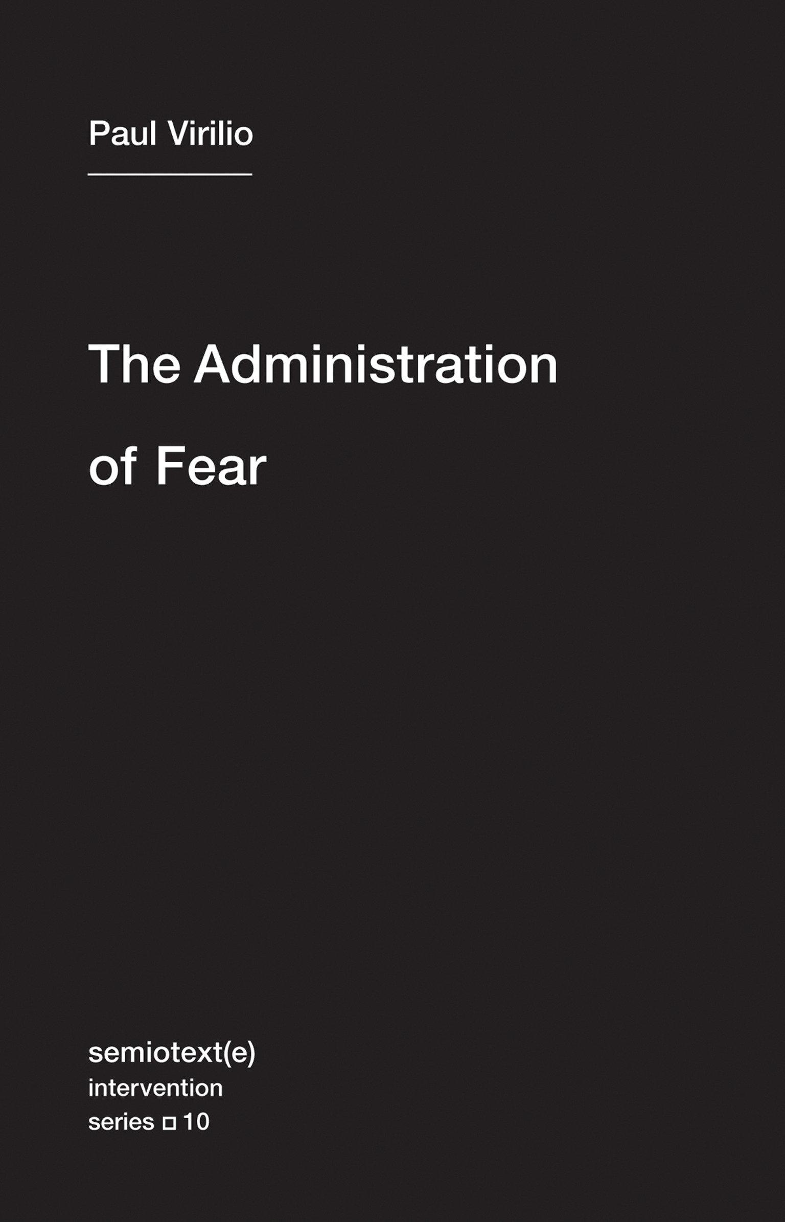 Vorderes Coverbild The Administration of Fear