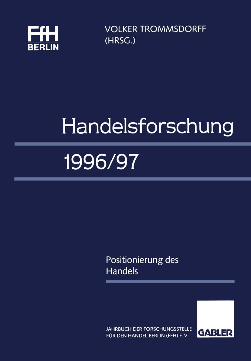 Vorderes Coverbild Handelsforschung 1996/97