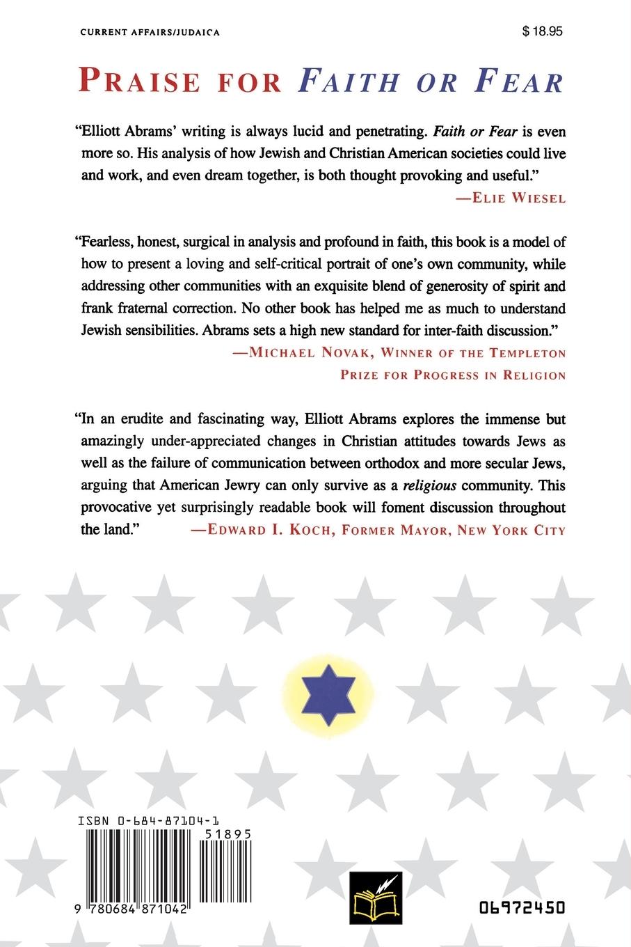 Rückseitencover Faith or Fear