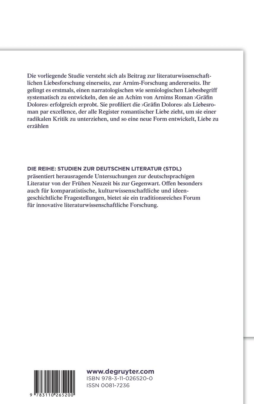 Rückseitencover Die Narratologie der Liebe