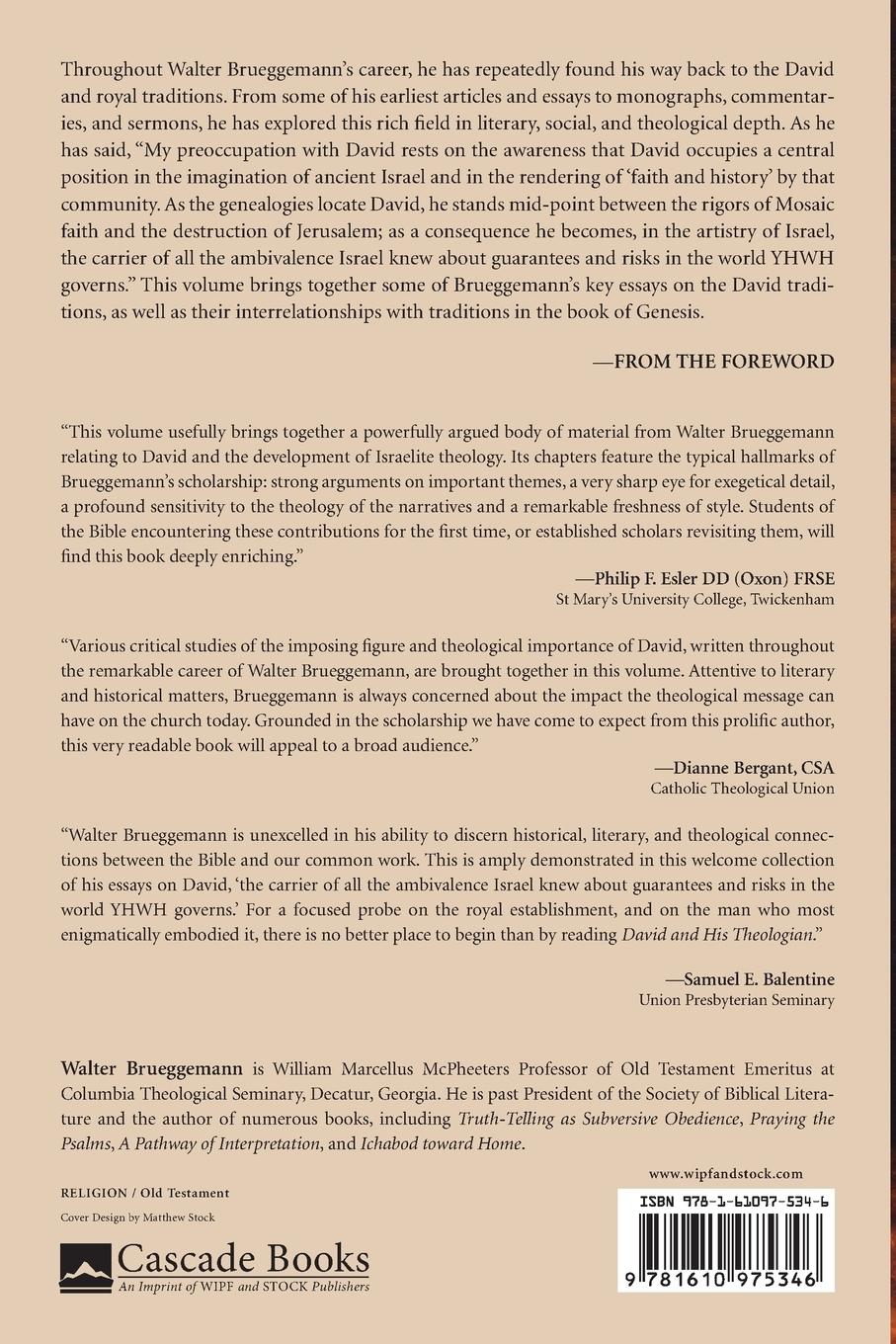 Rückseitencover David and His Theologian