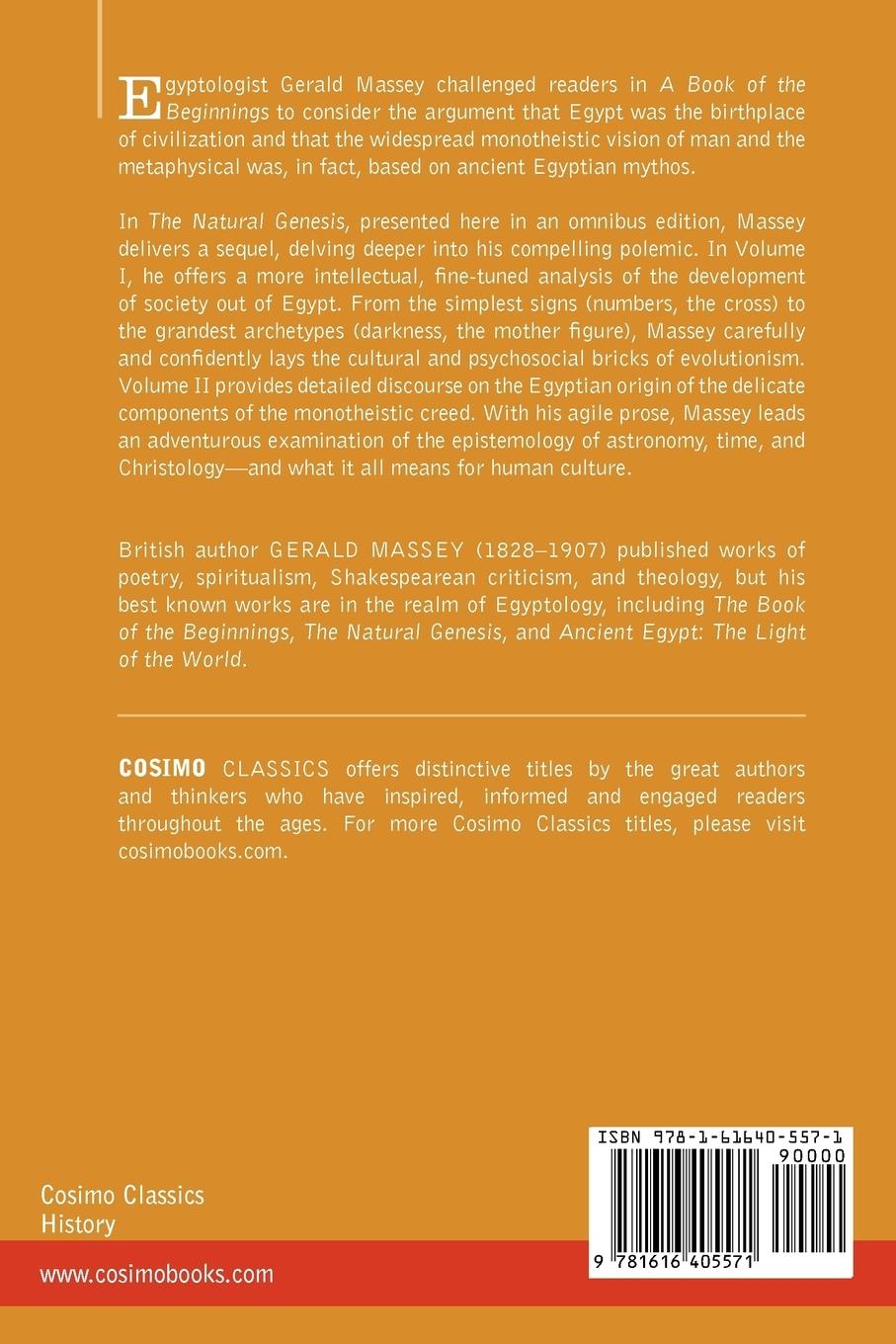 Rückseitencover The Natural Genesis (Two Volumes in One)