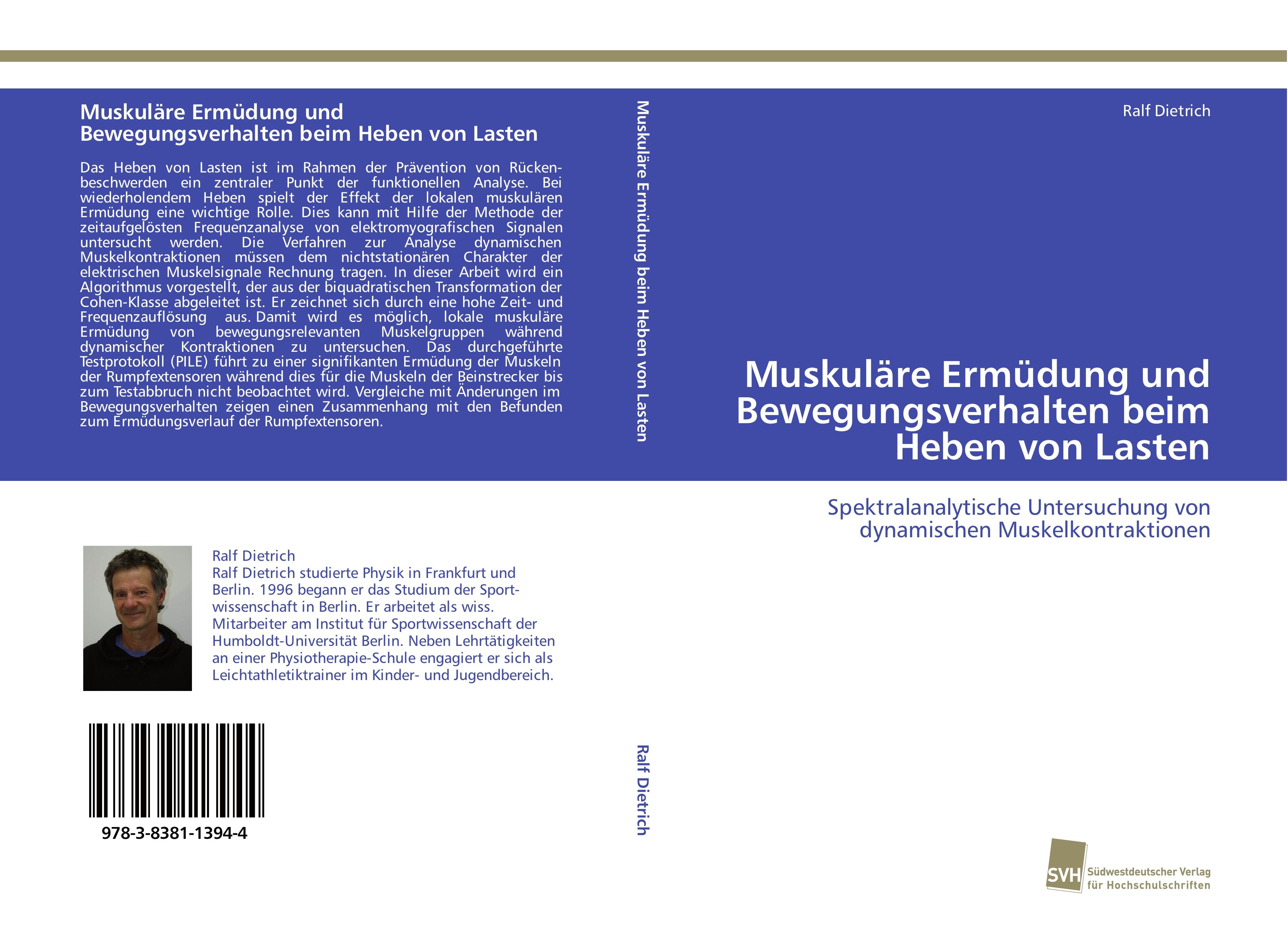 Vorderes Coverbild Muskuläre Ermüdung und Bewegungsverhalten beim Heben von Lasten