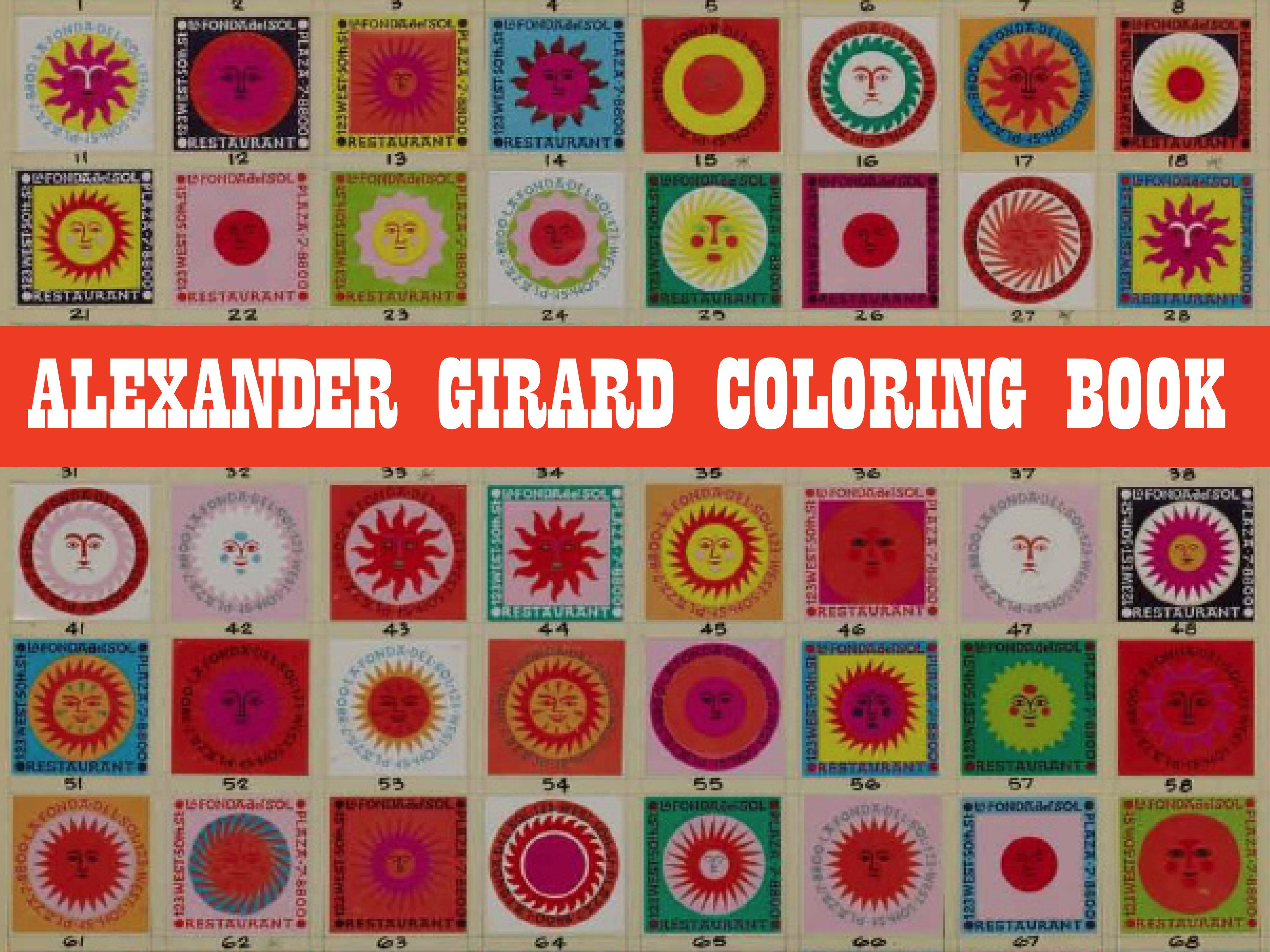 Vorderes Coverbild Alexander Girard Coloring Book