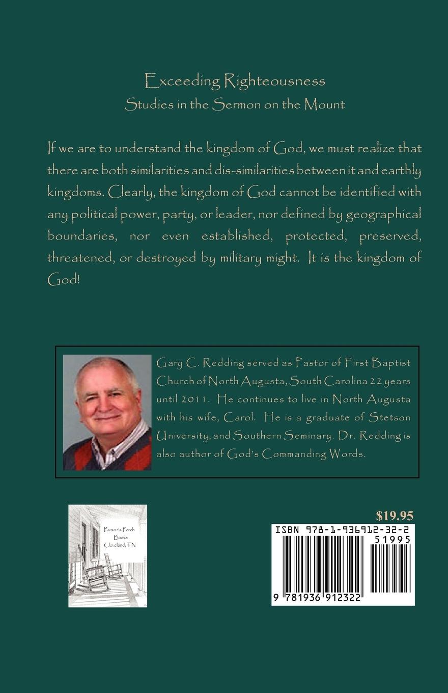 Rückseitencover Exceeding Righteousness