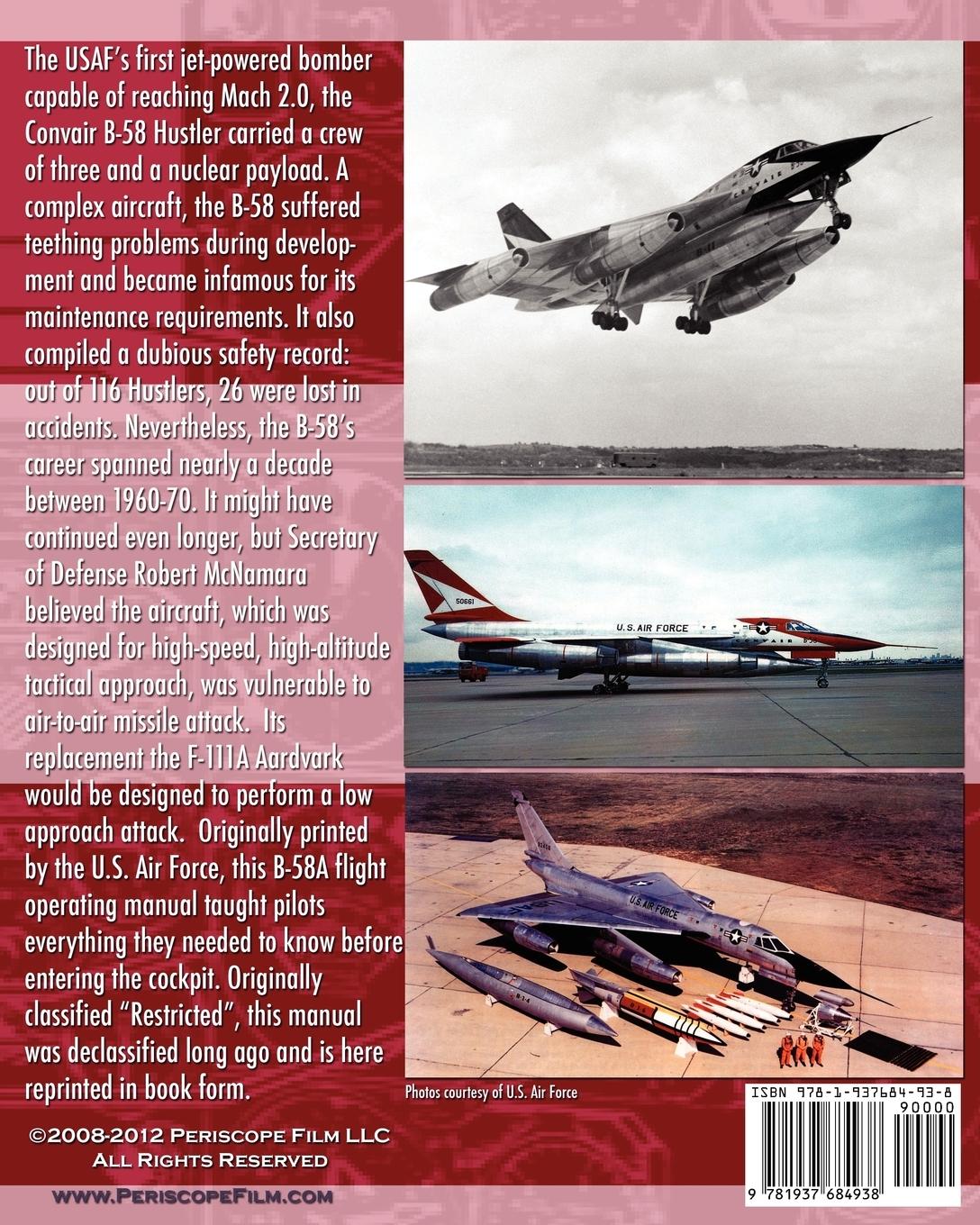 Rückseitencover B-58 Hustler Pilot's Flight Operating Instructions