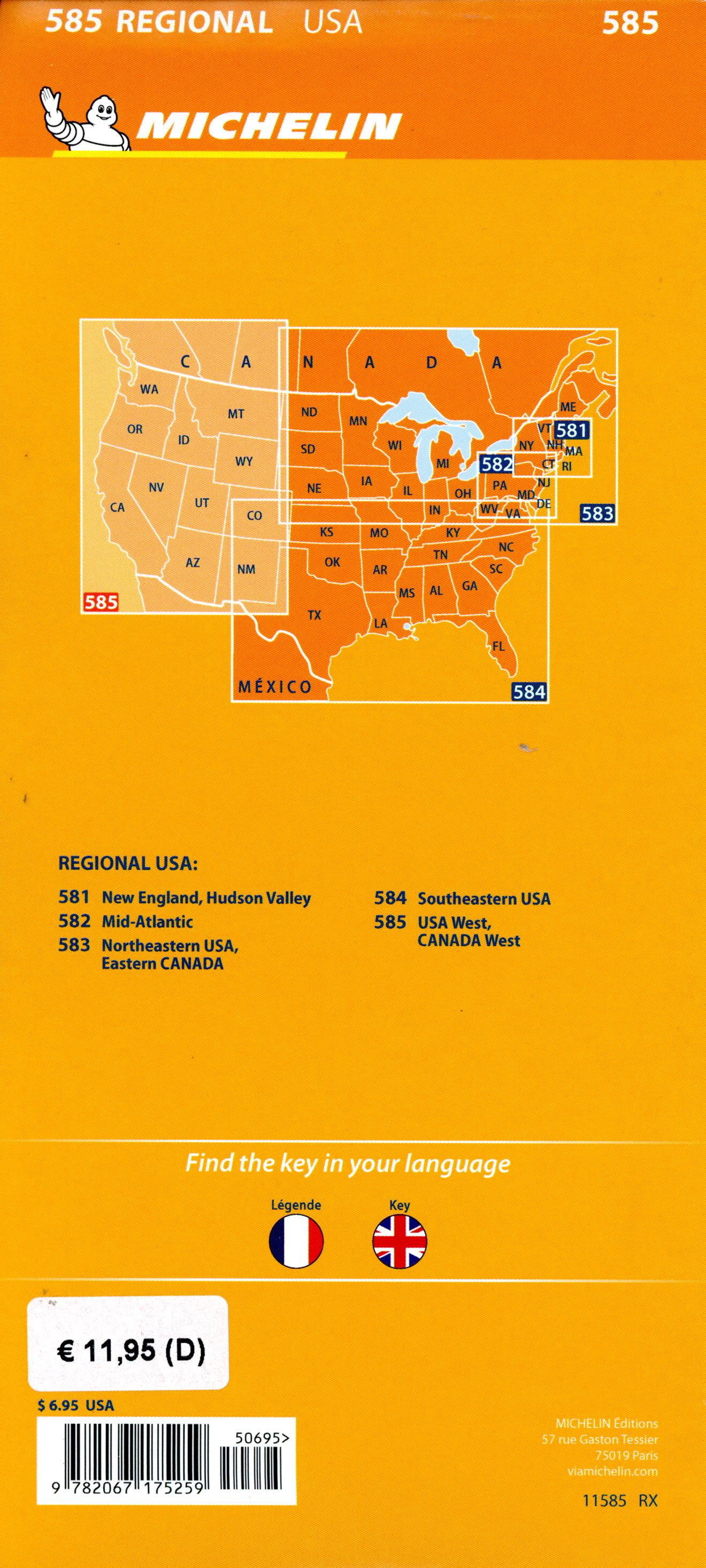 Beispielinhalt (Bild) Michelin USA West, Kanada West