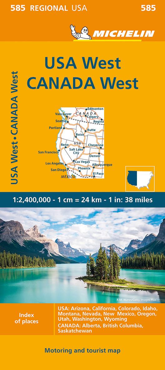 Vorderes Coverbild Michelin USA West, Kanada West