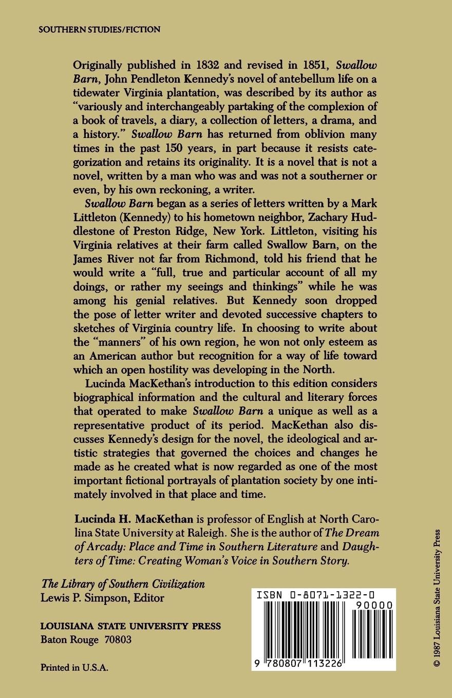 Rückseitencover Swallow Barn; Or, a Sojourn in the Old Dominion