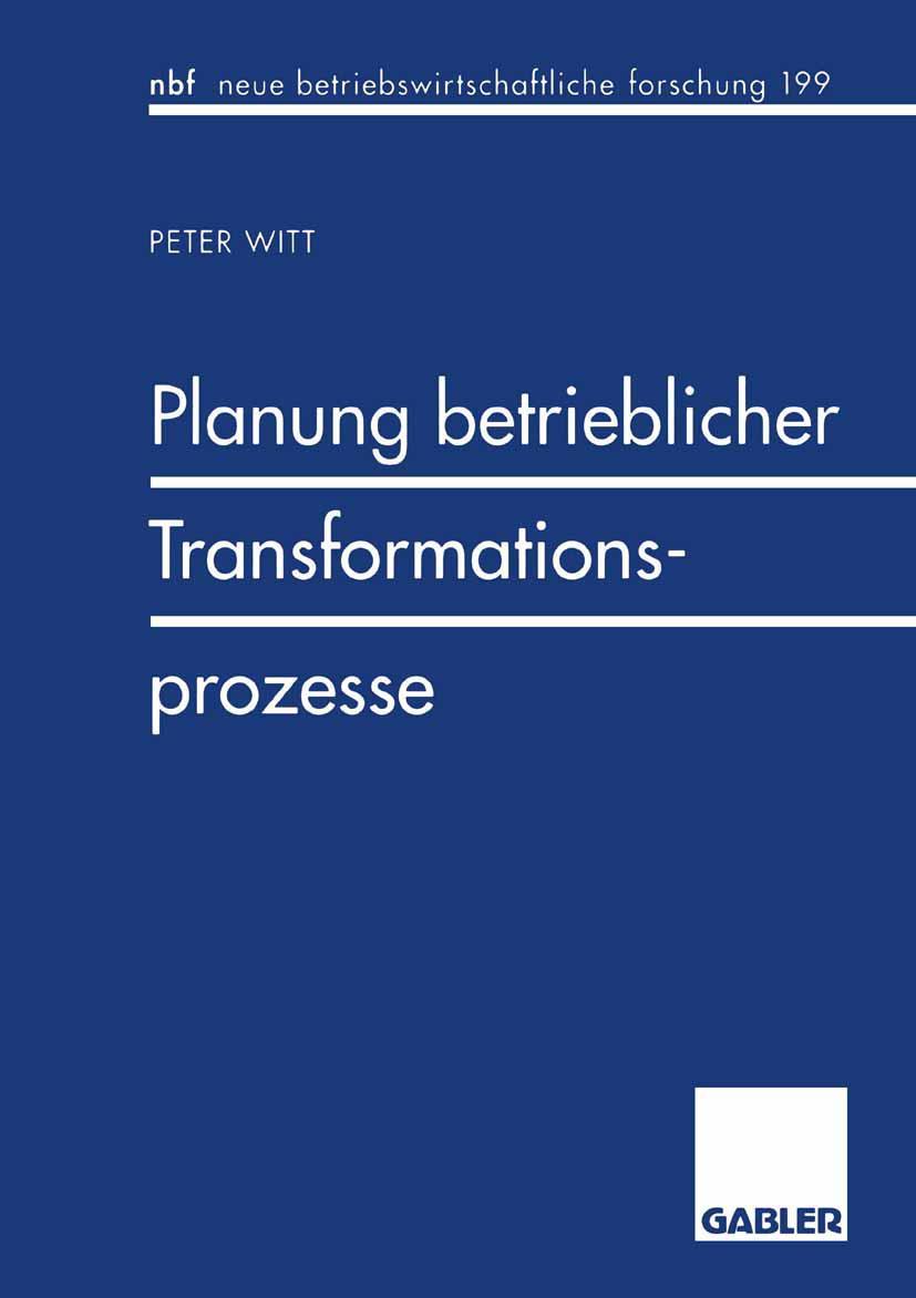Vorderes Coverbild Planung betrieblicher Transformationsprozesse