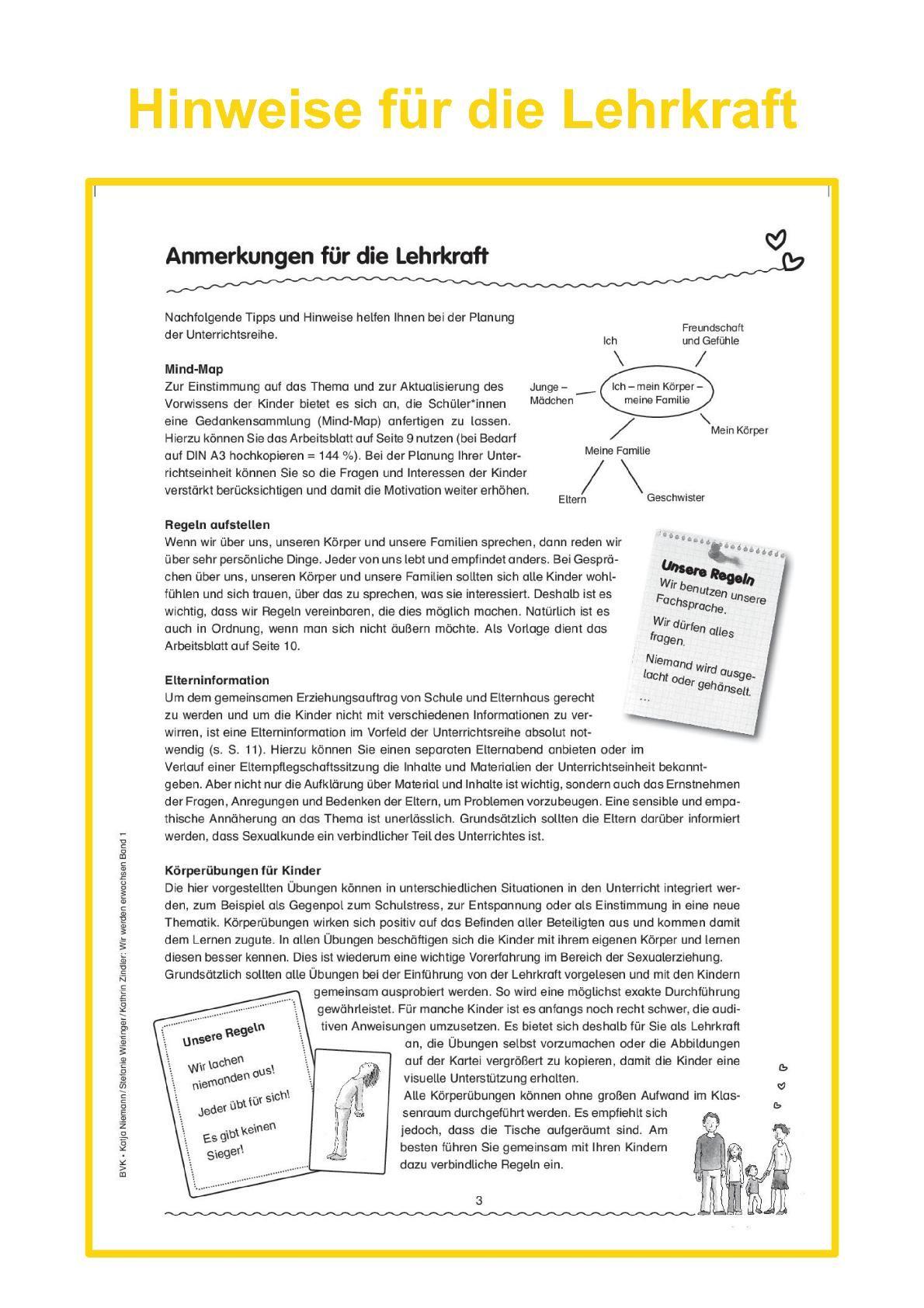 Beispielinhalt (Bild) Wir werden erwachsen Band 1