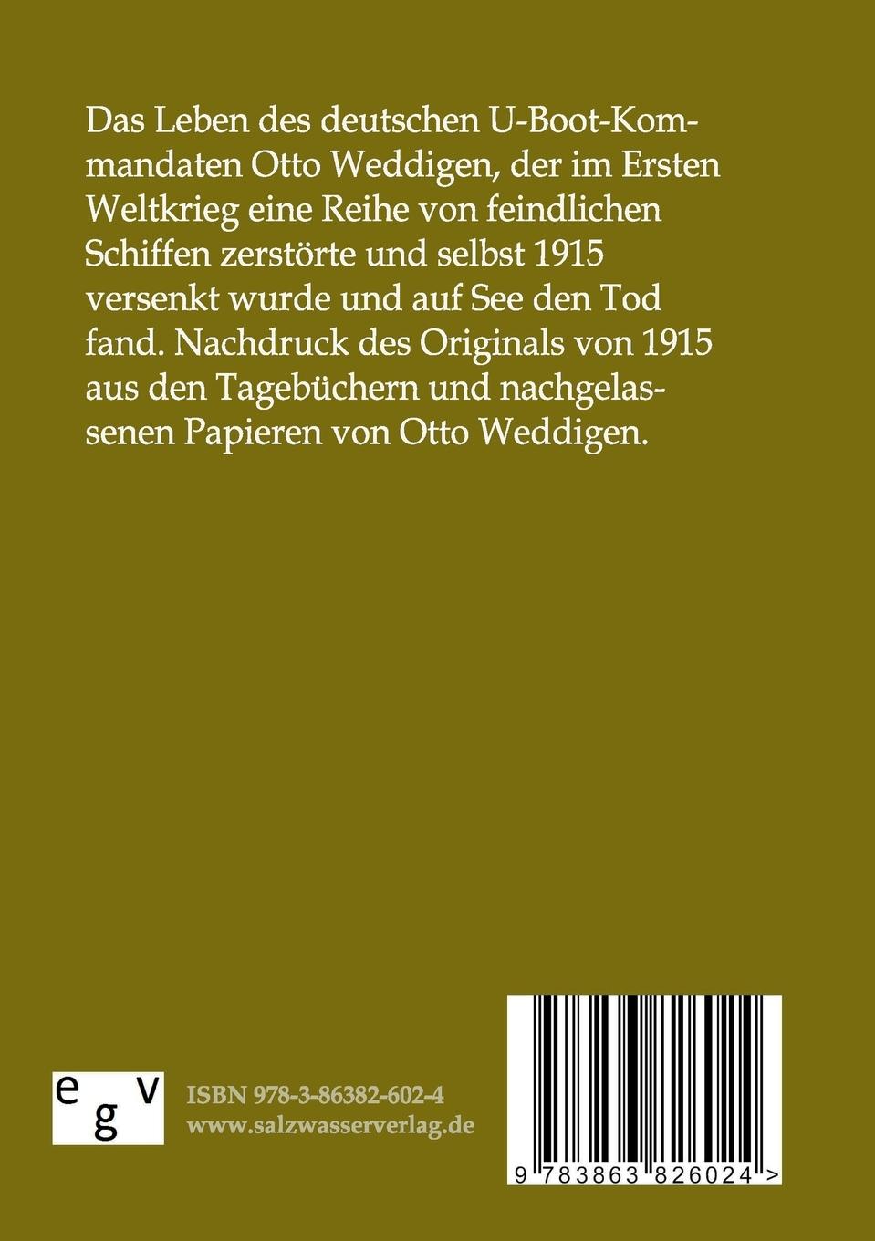 Rückseitencover Otto Weddigen und seine Waffe