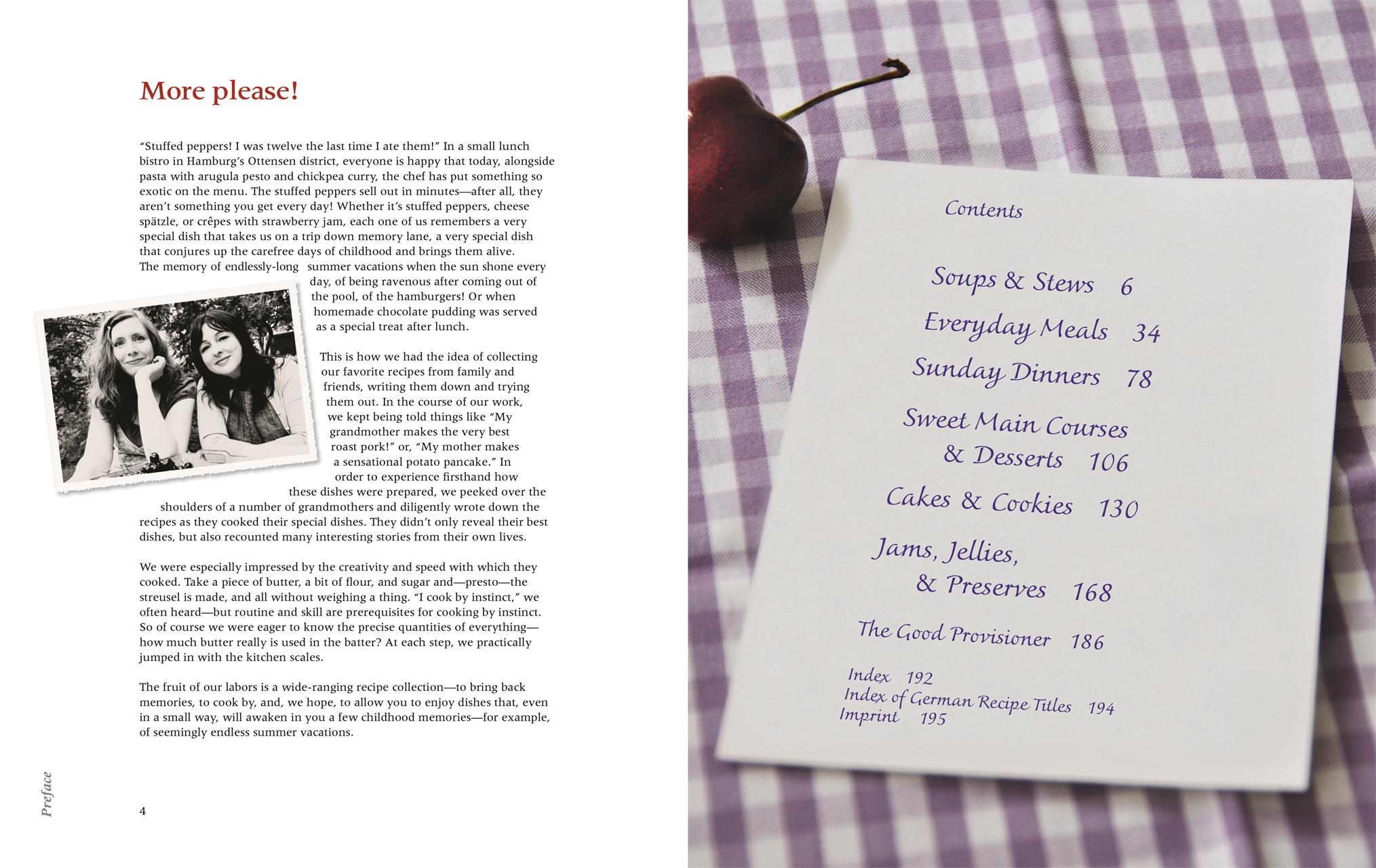 Beispielinhalt (Bild) Grandma's german cookbook