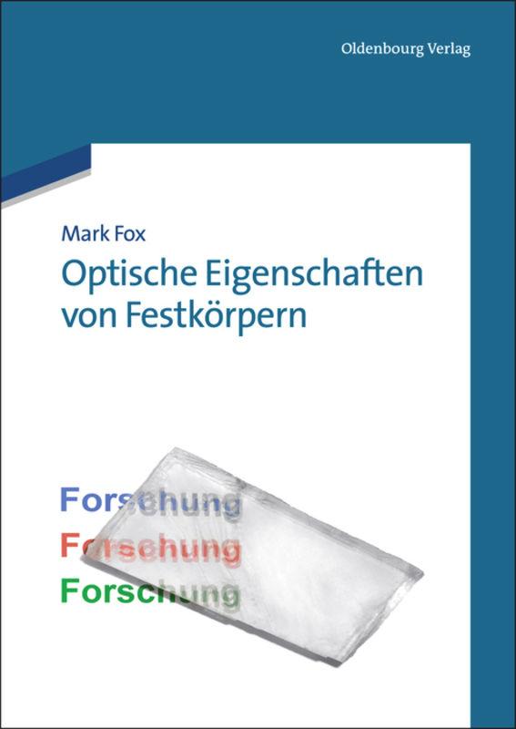 Vorderes Coverbild Optische Eigenschaften von Festkörpern