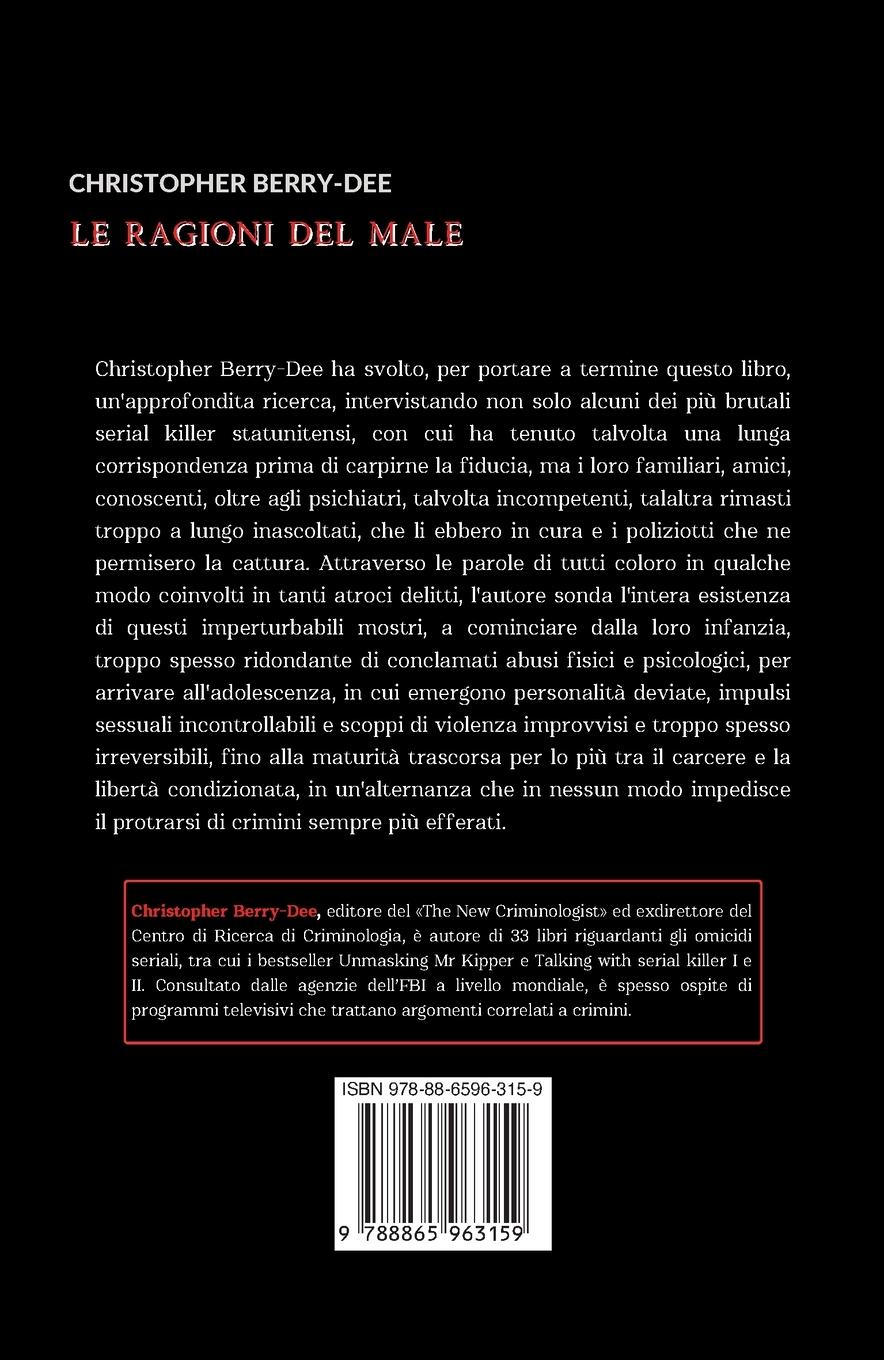 Rückseitencover RAGIONI DEL MALE. ALCUNI TRA I PIU' CELEBRI SERIAL KILL