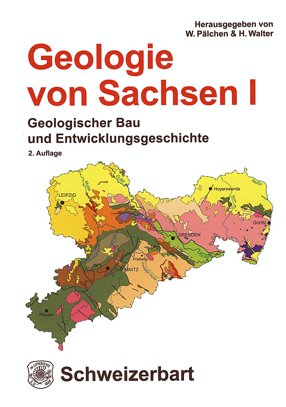 Vorderes Coverbild Geologie von Sachsen 1