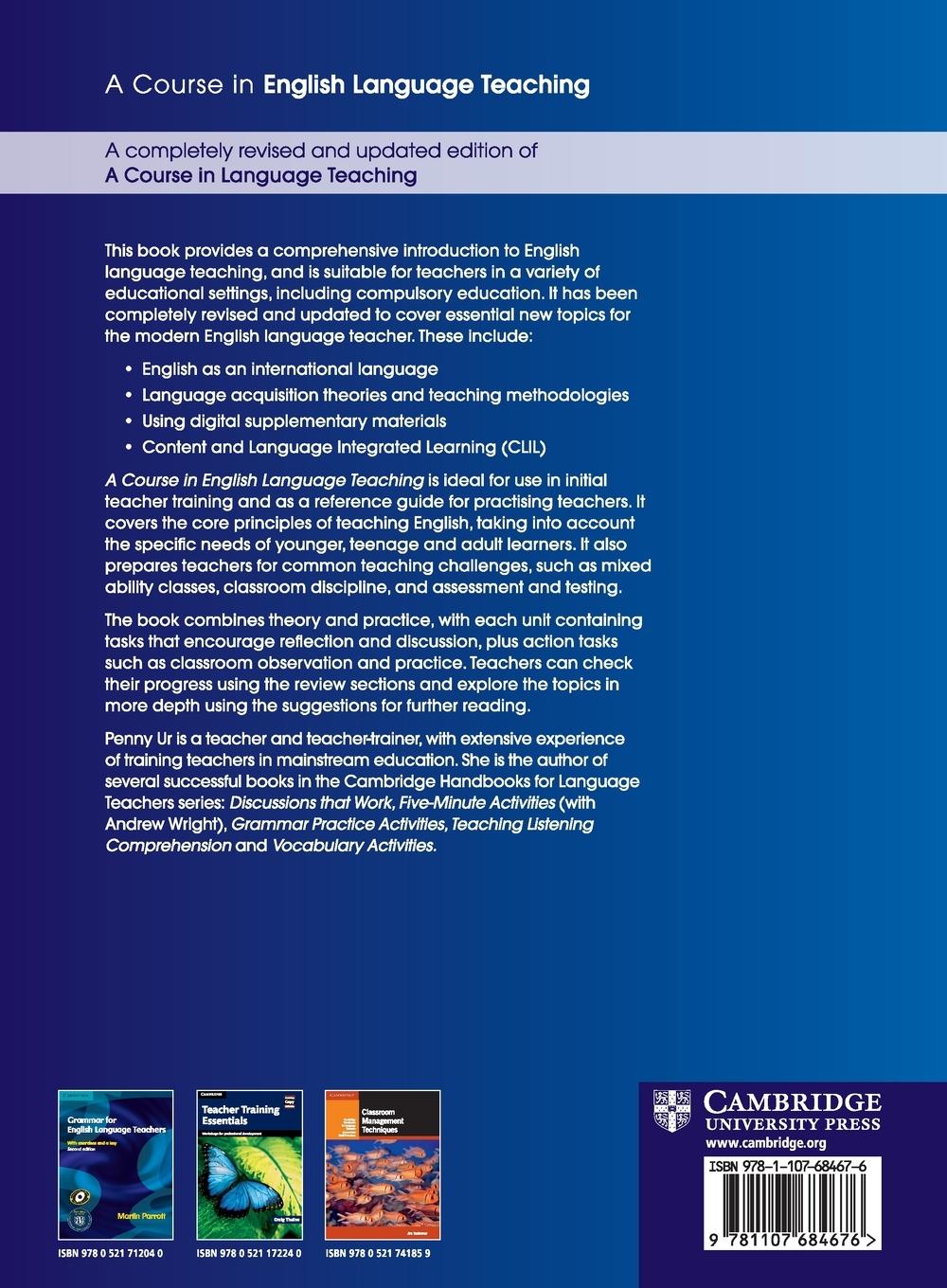 Rückseitencover A Course in English Language Teaching