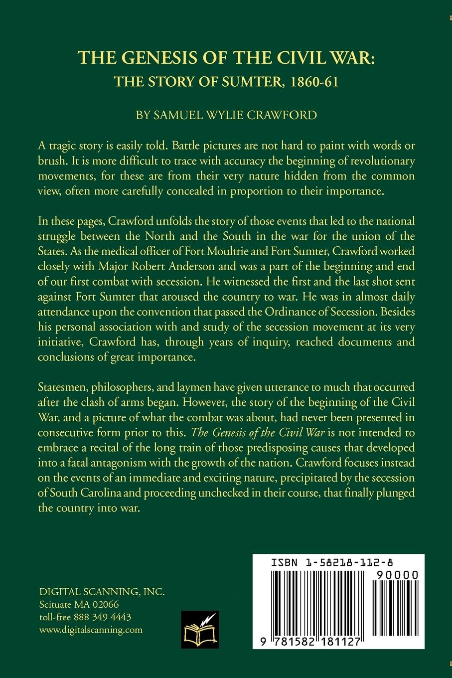 Rückseitencover The Genesis of the Civil War