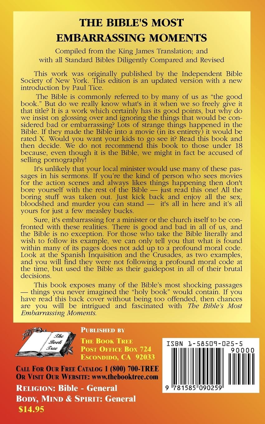 Rückseitencover The Bible's Most Embarrassing Moments