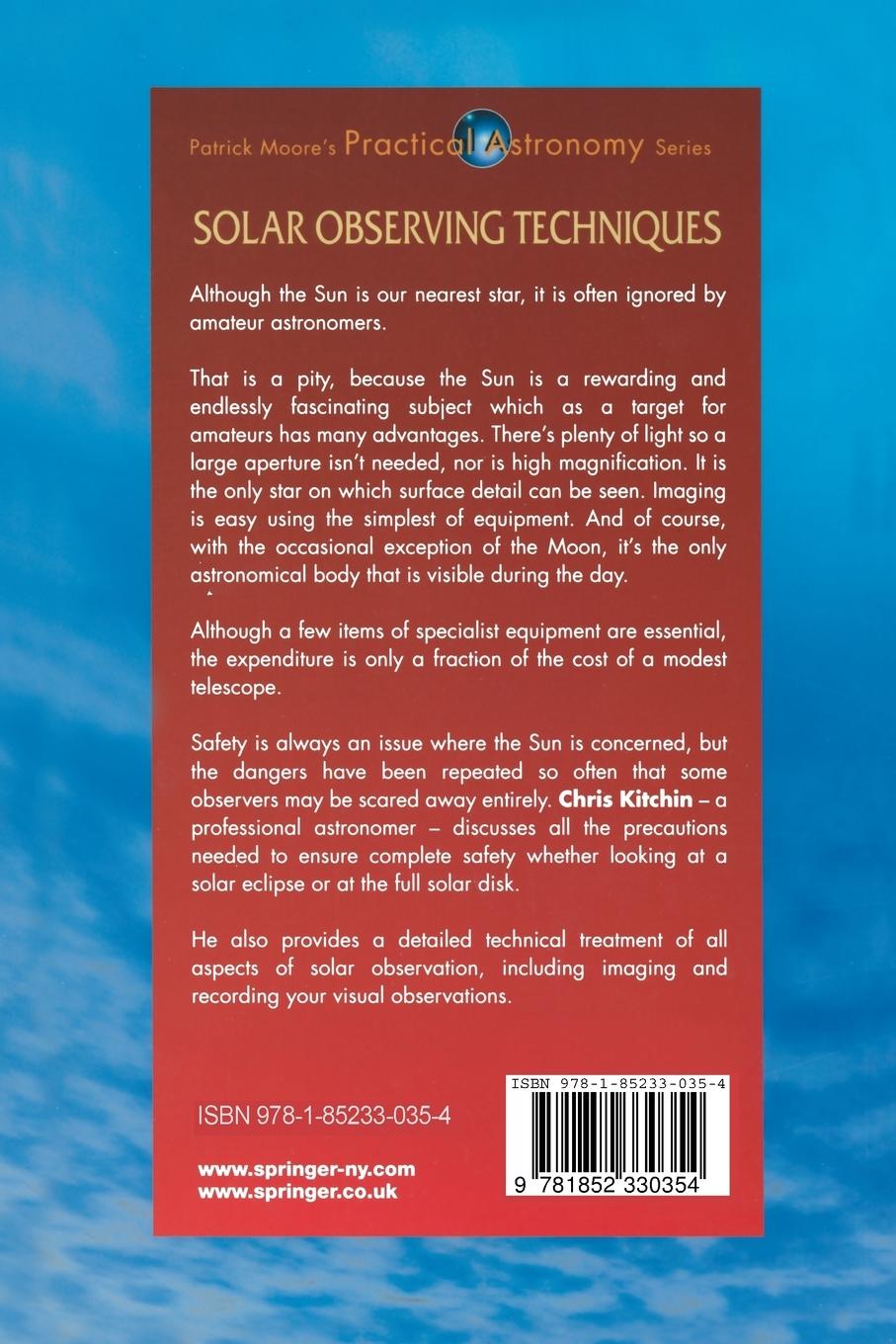 Rückseitencover Solar Observing Techniques