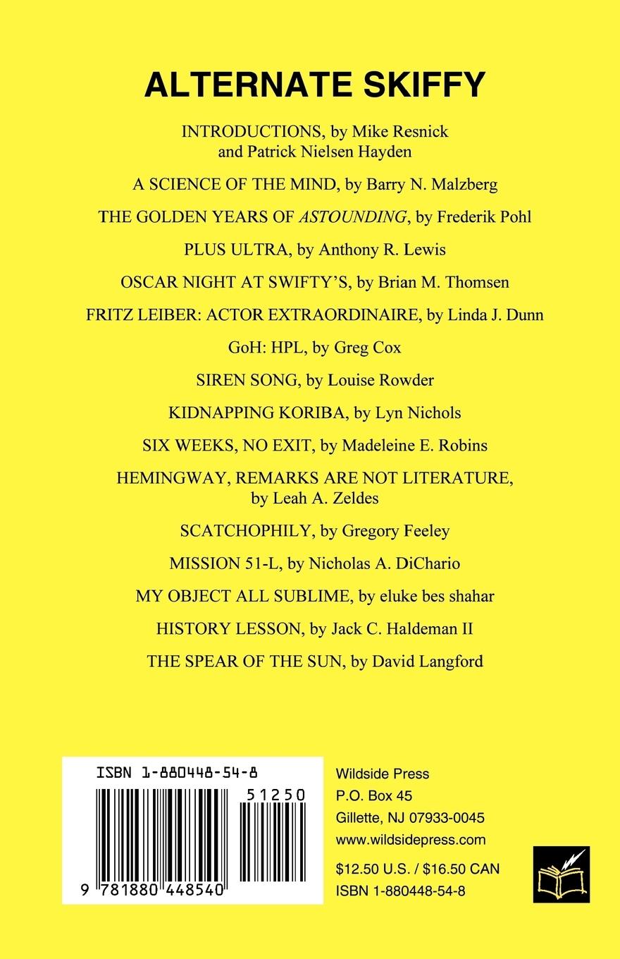 Rückseitencover Alternate Skiffy