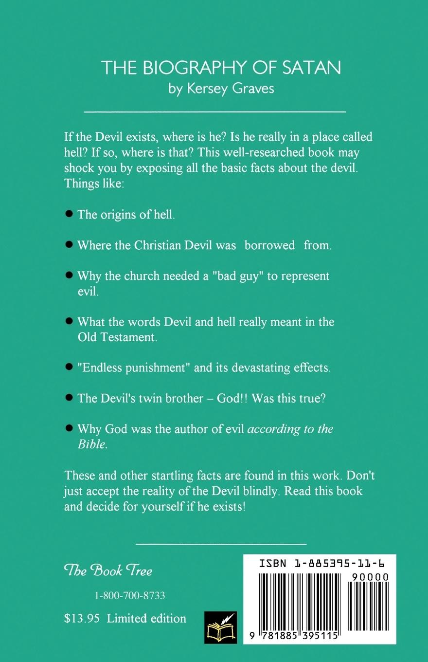 Rückseitencover The Biography of Satan