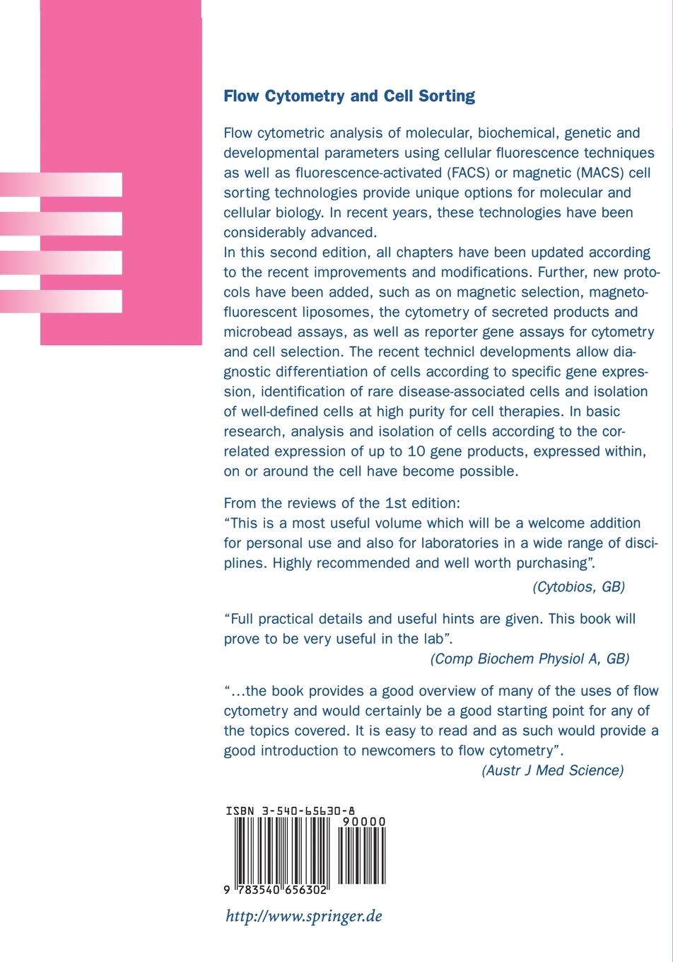 Rückseitencover Flow Cytometry and Cell Sorting