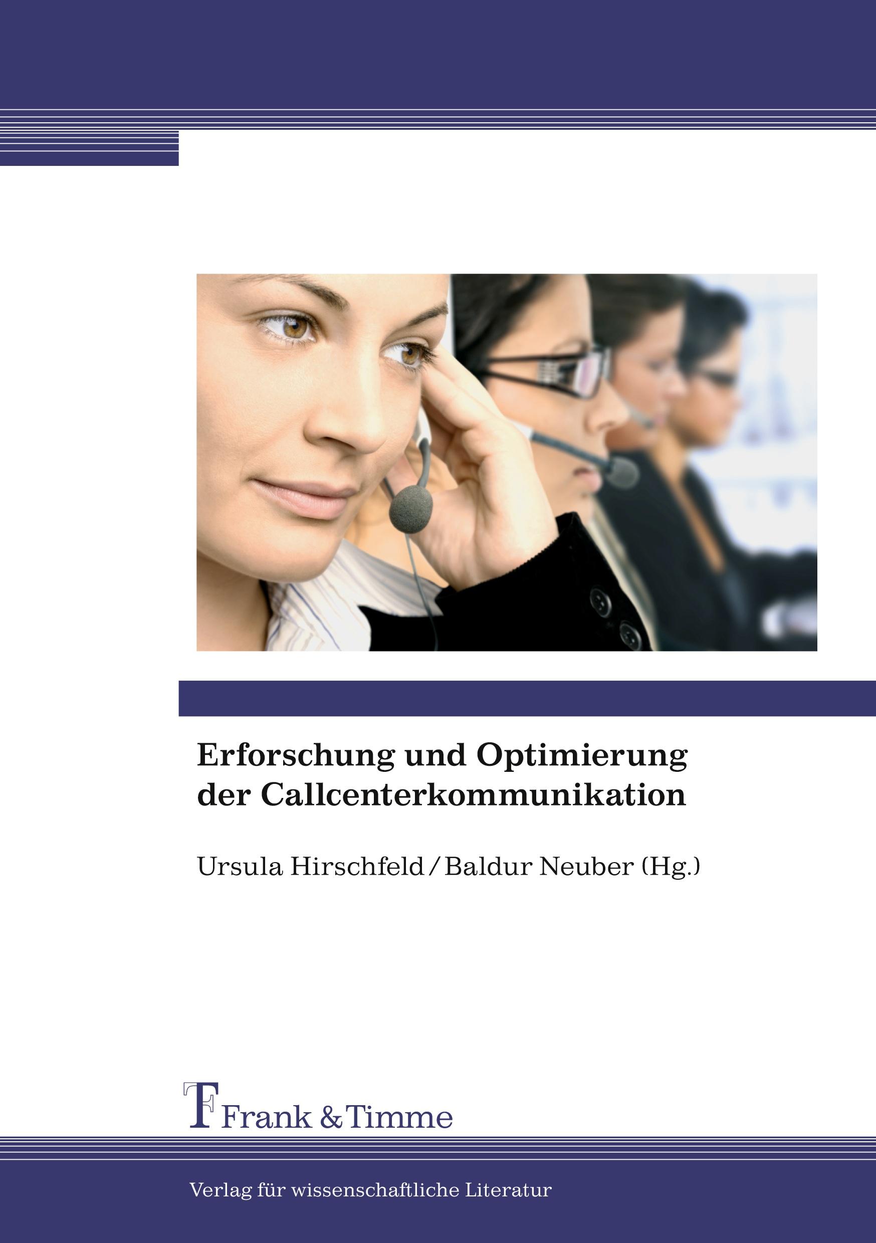 Vorderes Coverbild Erforschung und Optimierung der Callcenterkommunikation