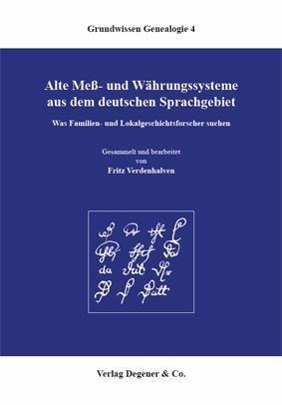 Vorderes Coverbild Alte Mess- und Währungssysteme aus dem deutschen Sprachgebiet