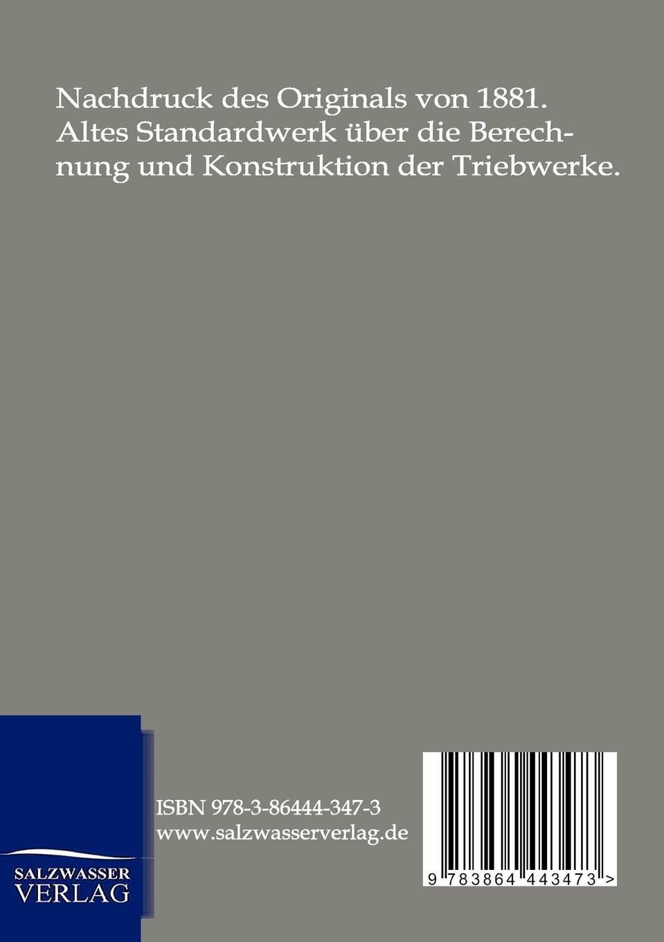 Rückseitencover Berechnung und Konstruktion der Triebwerke