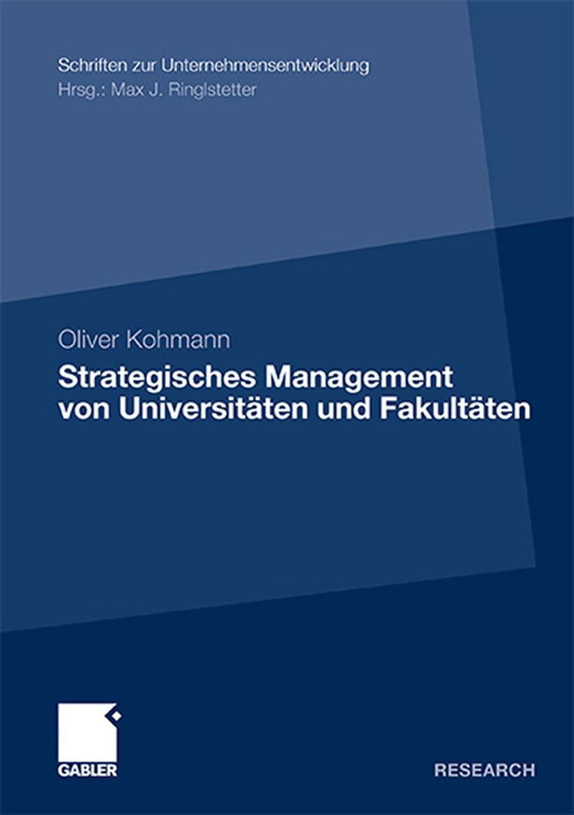 Vorderes Coverbild Strategisches Management von Universitäten und Fakultäten