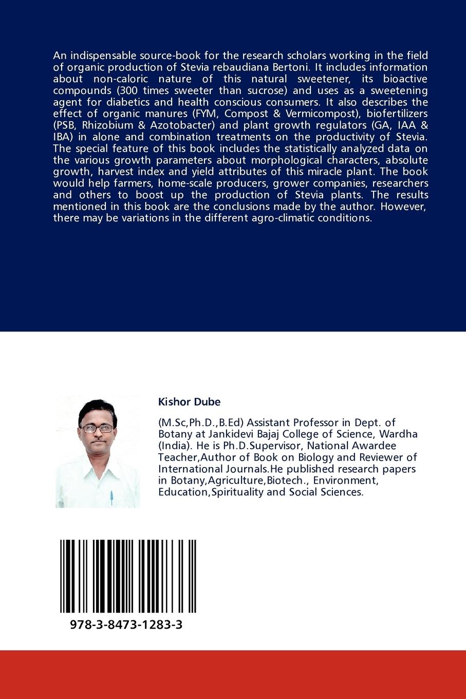 Rückseitencover Organic production of Stevia