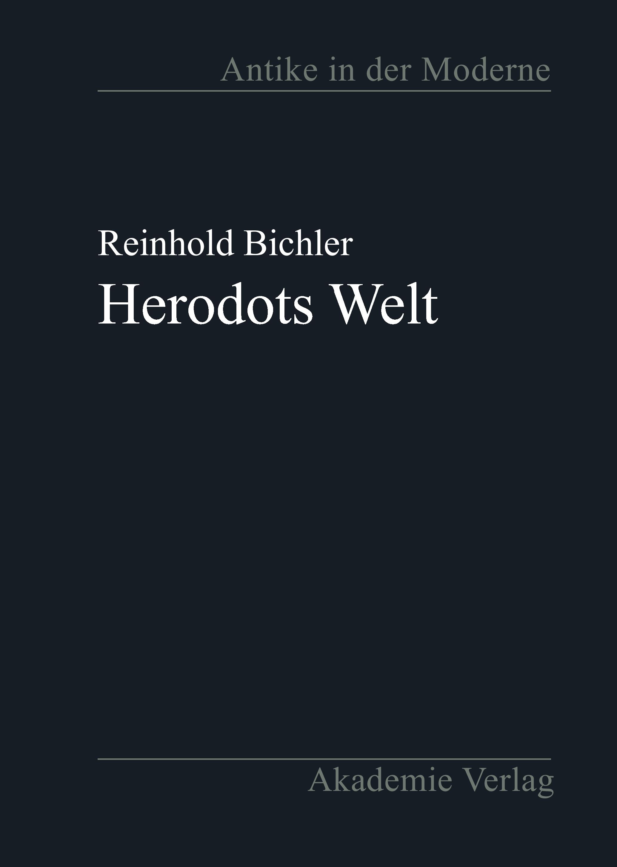 Vorderes Coverbild Herodots Welt