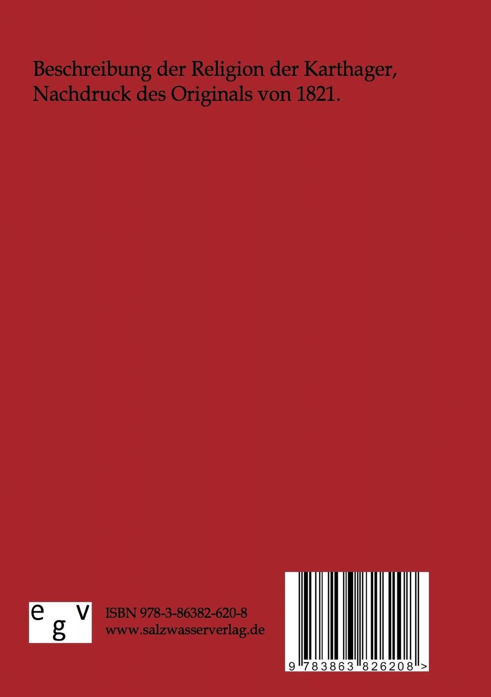 Rückseitencover Religion der Karthager