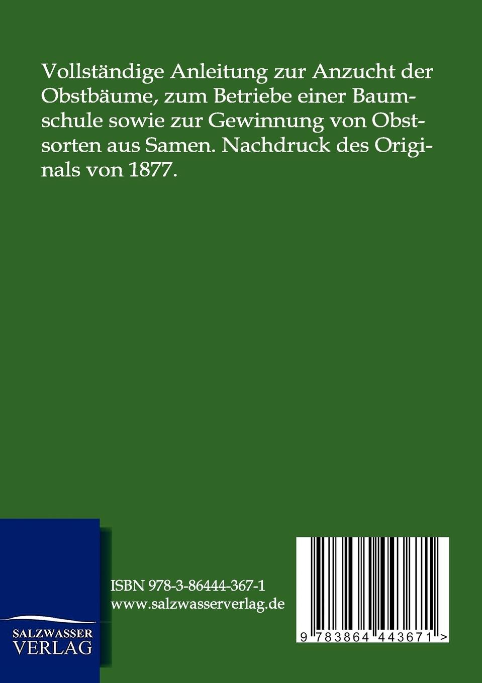 Rückseitencover Die Baumschule