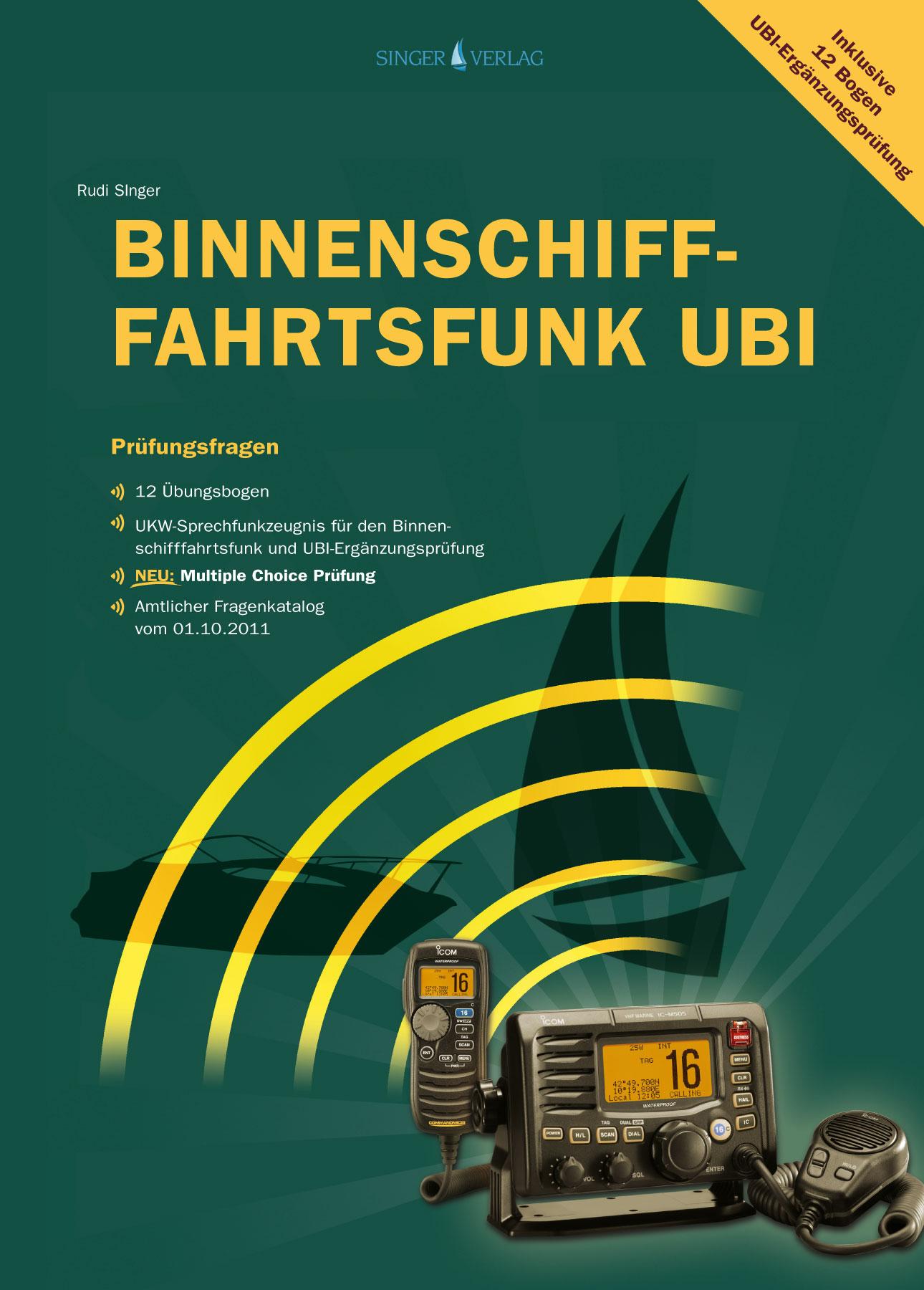 Vorderes Coverbild Prüfungsfragen Binnenschifffahrtsfunk UBI