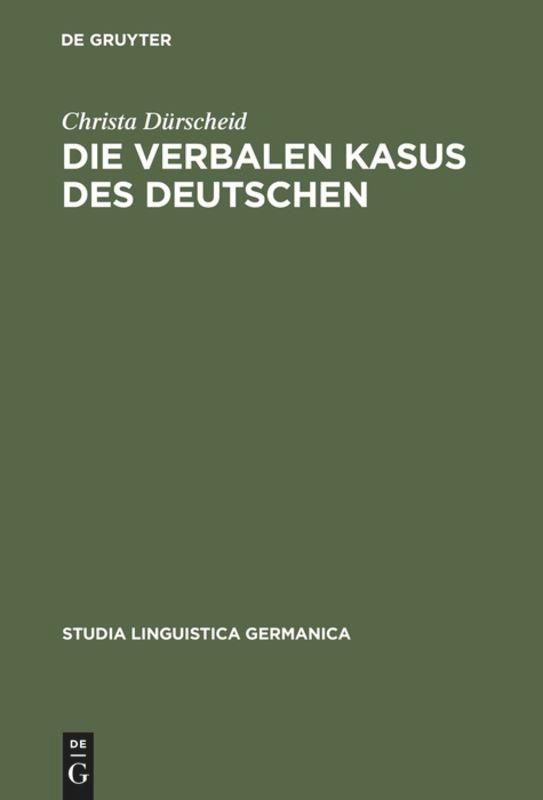 Vorderes Coverbild Die verbalen Kasus des Deutschen