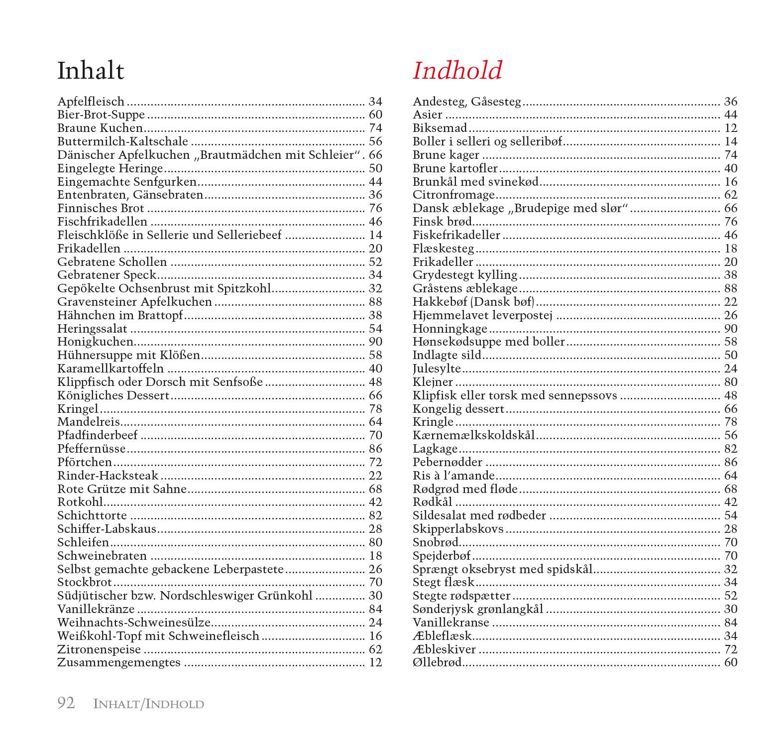 Beispielinhalt (Bild) Dänische Spezialitäten - Danske Specialiteter